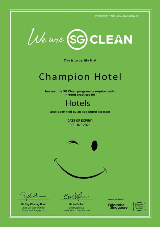 Champion Hotel Σιγκαπούρη Εξωτερικό φωτογραφία